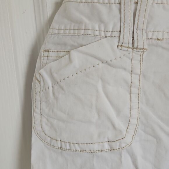 Aeropostale Cotton Capri Pants White 00 - Picture 3 of 16